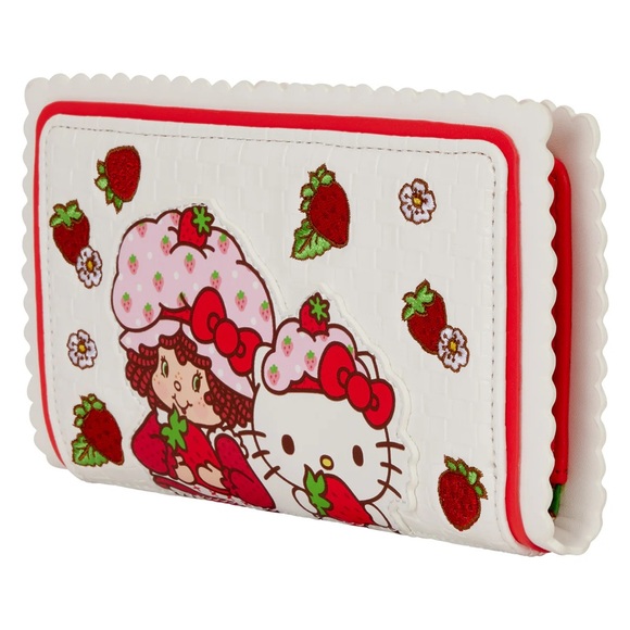 Loungefly Hello Kitty and Friends x Strawberry Shortcake Scented Flap Wallet NWT